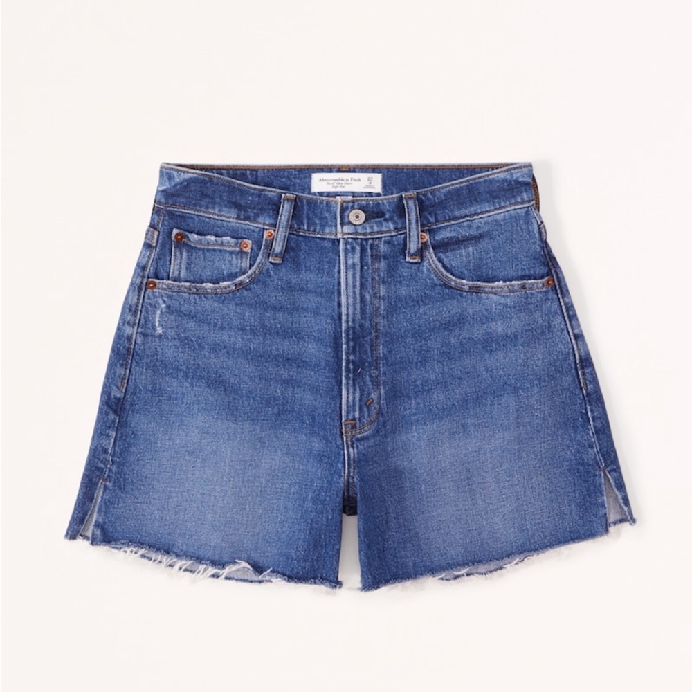 High Rise 4” Mom Denim Shorts